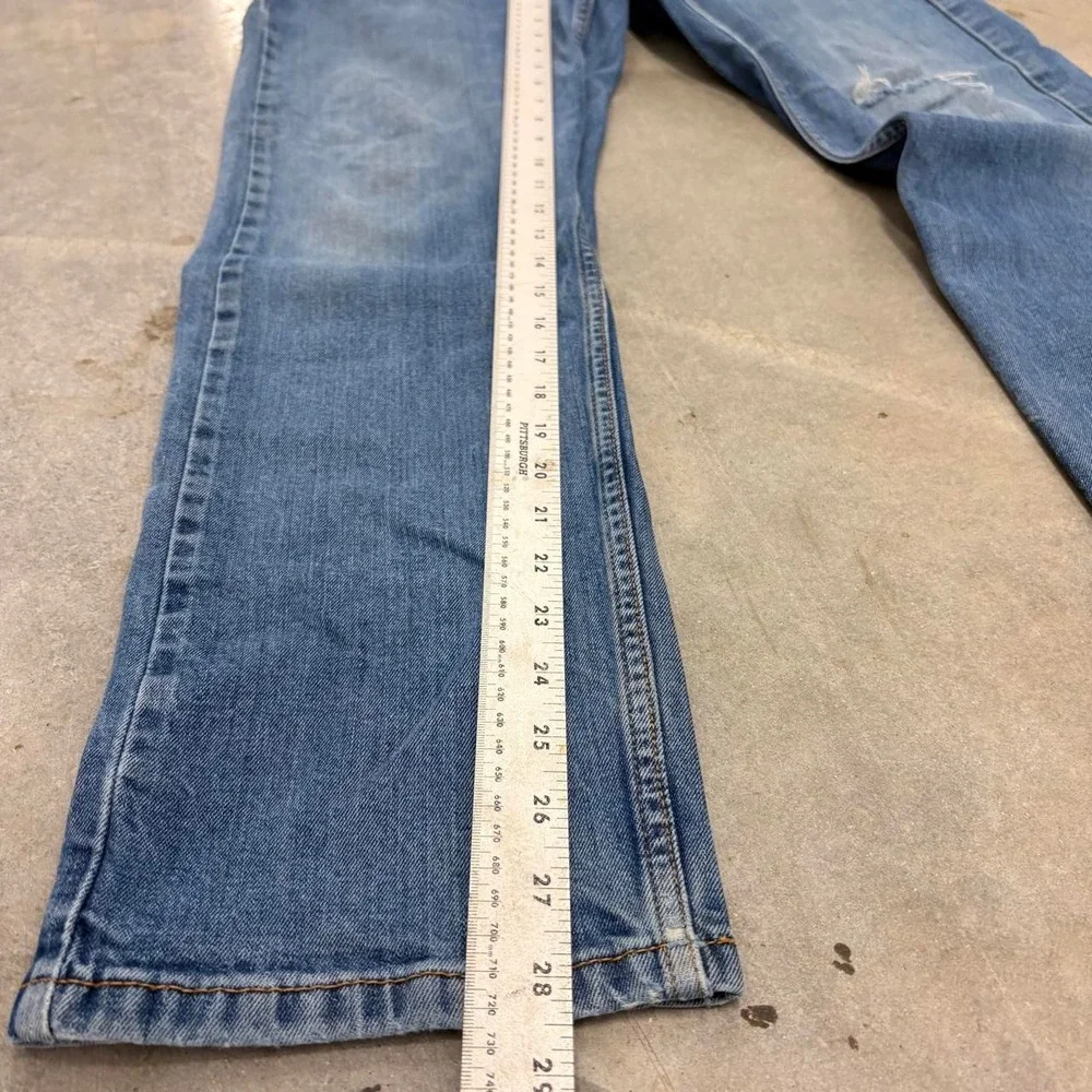 Levi's 505 Straight Leg Light Wash Jeans Denim
